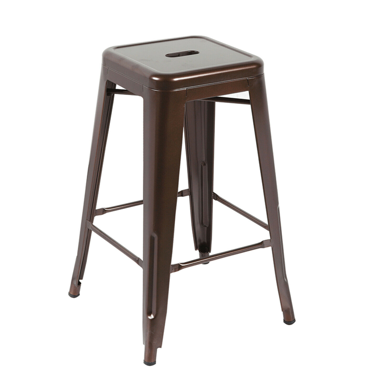 76cm Replica Tolix Metal Cafe Bar Stool Stackable Backless Stools Dining Chairs - Picture 62 of 190