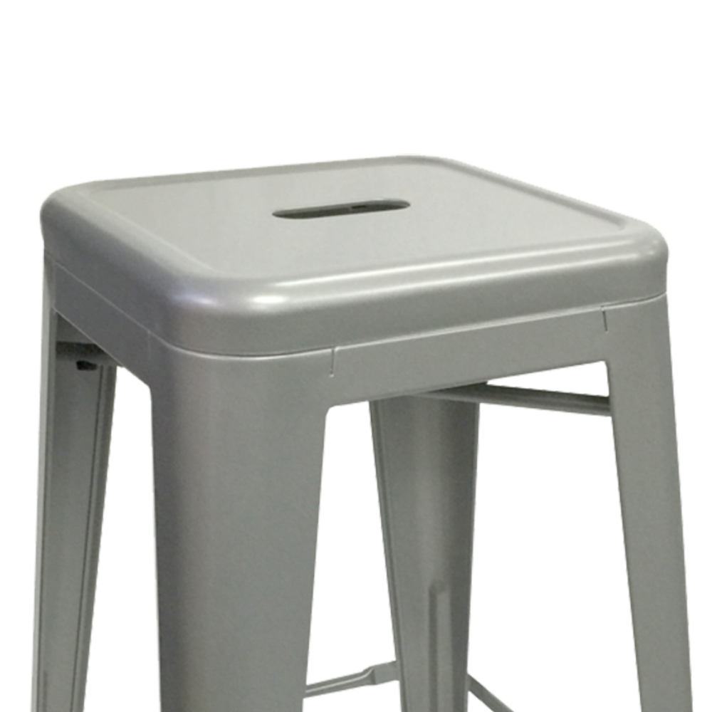 76cm Replica Tolix Metal Cafe Bar Stool Stackable Backless Stools Dining Chairs - Picture 132 of 190