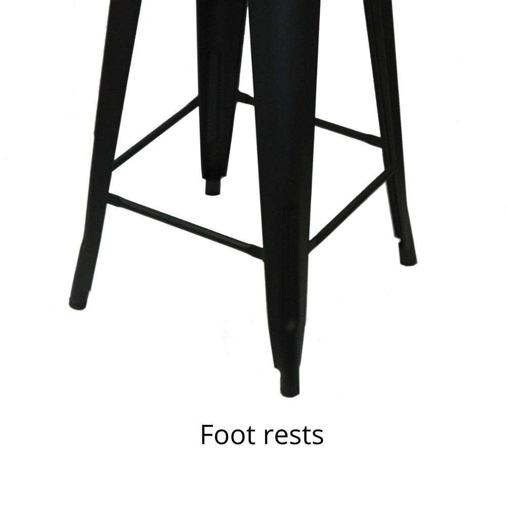 66cm Replica Tolix Metal Cafe Bar Stool Stackable Backless Stools Dining Chairs - Picture 25 of 209