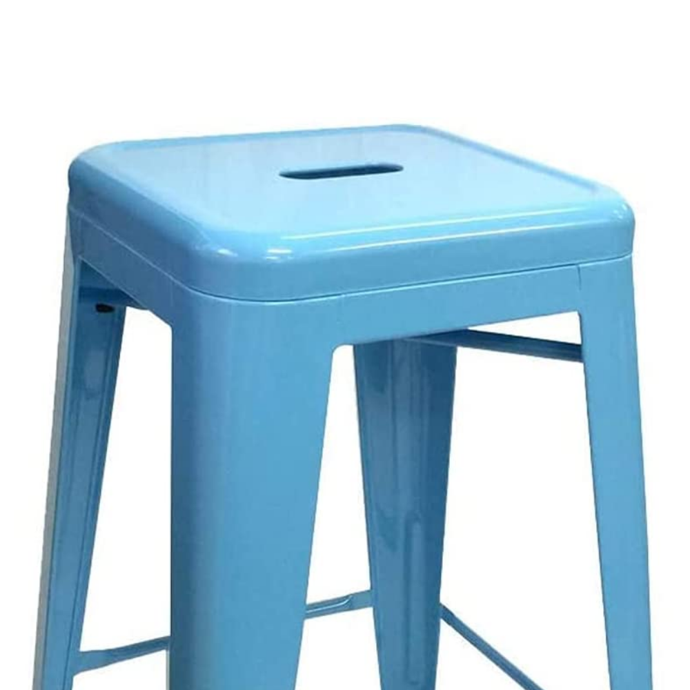 66cm Replica Tolix Metal Cafe Bar Stool Stackable Backless Stools Dining Chairs - Picture 47 of 209