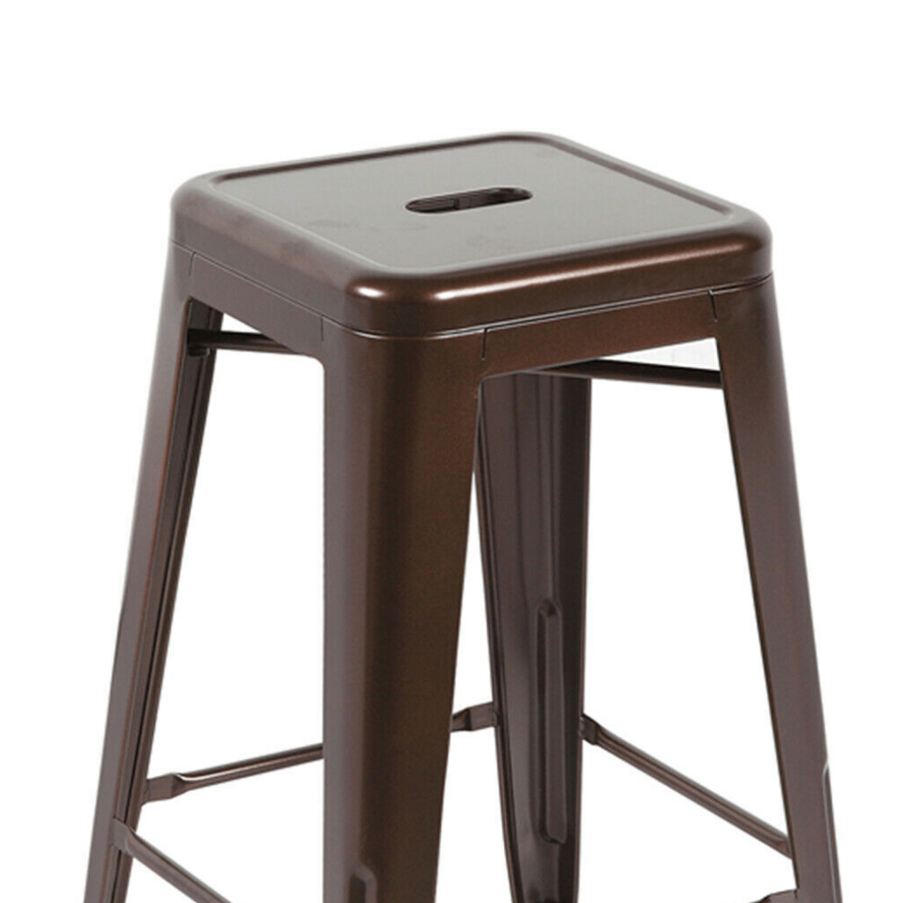 66cm Replica Tolix Metal Cafe Bar Stool Stackable Backless Stools Dining Chairs - Picture 69 of 209