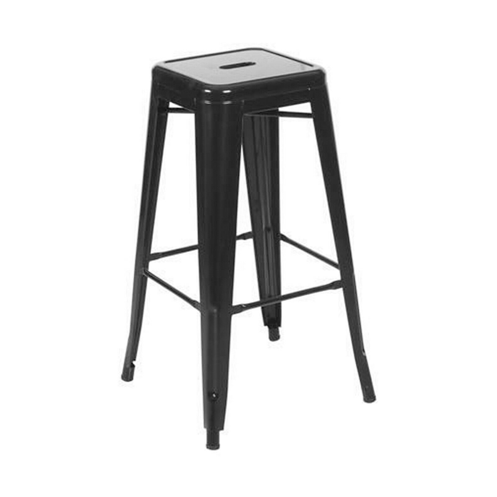 76cm Replica Tolix Metal Cafe Bar Stool Stackable Backless Stools Dining Chairs - Picture 23 of 190