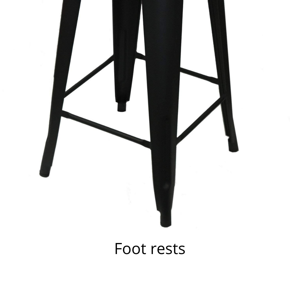 76cm Replica Tolix Metal Cafe Bar Stool Stackable Backless Stools Dining Chairs - Picture 103 of 190