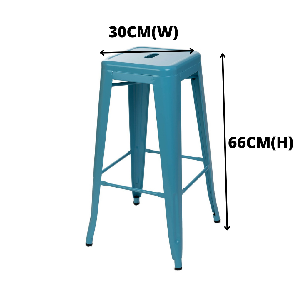 66cm Replica Tolix Metal Cafe Bar Stool Stackable Backless Stools Dining Chairs - Picture 48 of 209