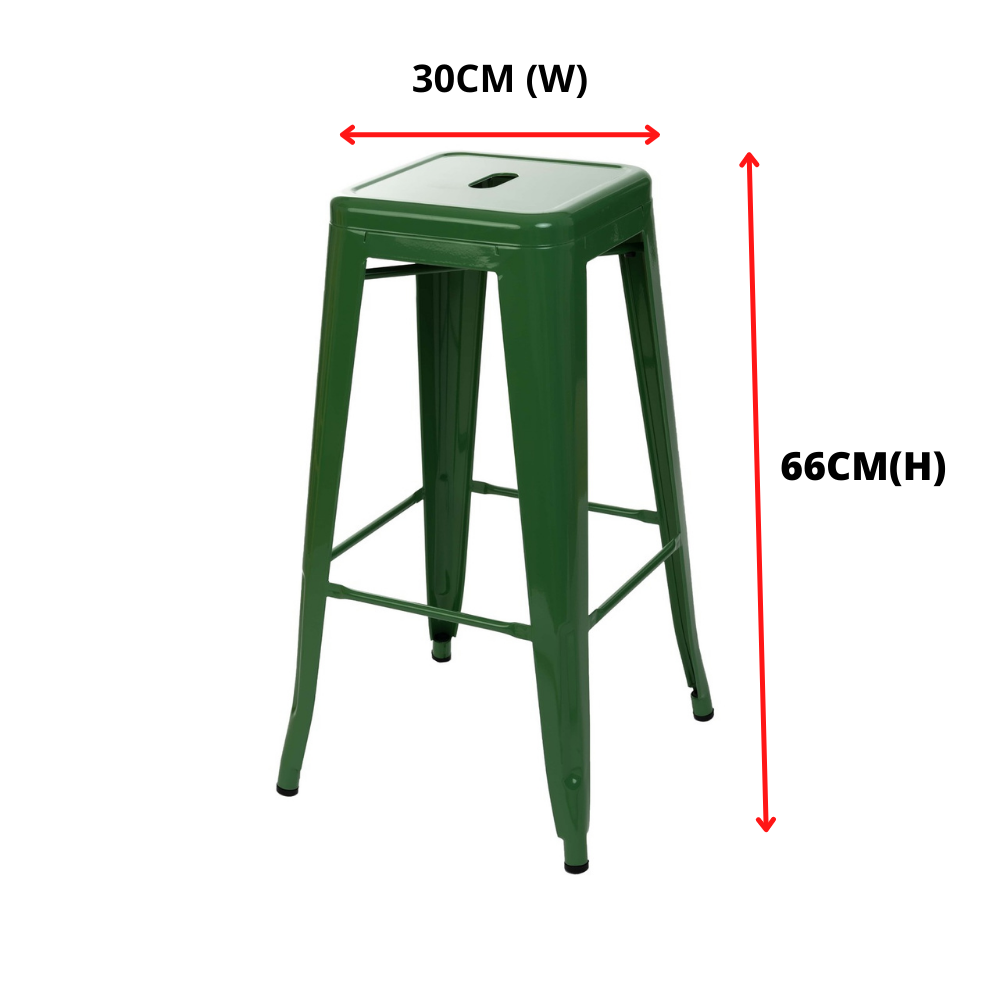 66cm Replica Tolix Metal Cafe Bar Stool Stackable Backless Stools Dining Chairs - Picture 92 of 209