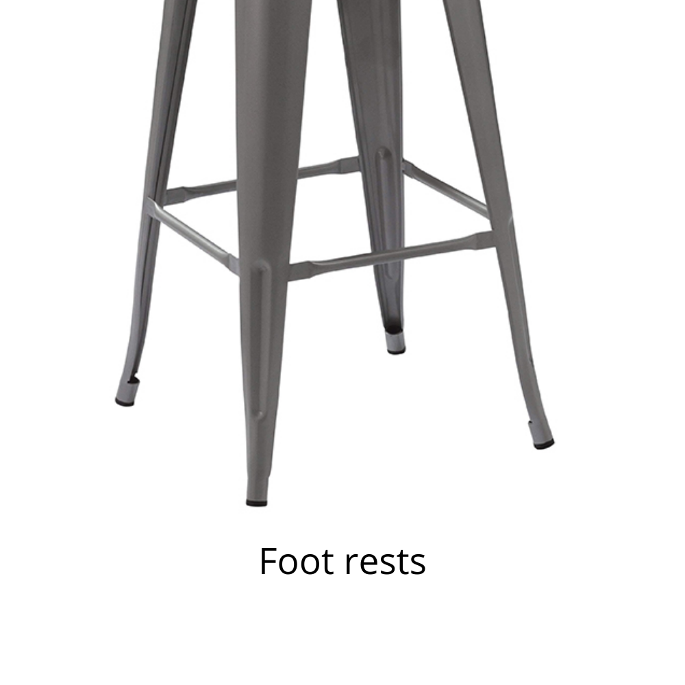 66cm Replica Tolix Metal Cafe Bar Stool Stackable Backless Stools Dining Chairs - Picture 158 of 209