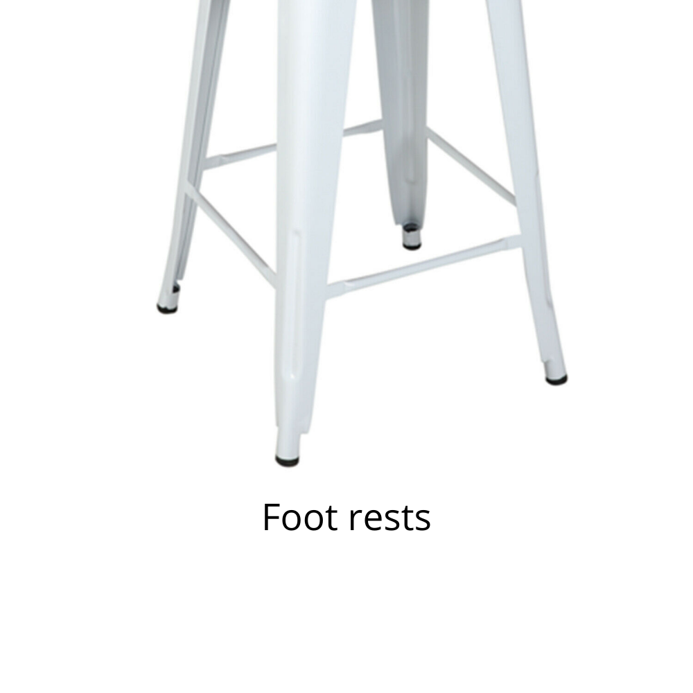 66cm Replica Tolix Metal Cafe Bar Stool Stackable Backless Stools Dining Chairs - Picture 180 of 209