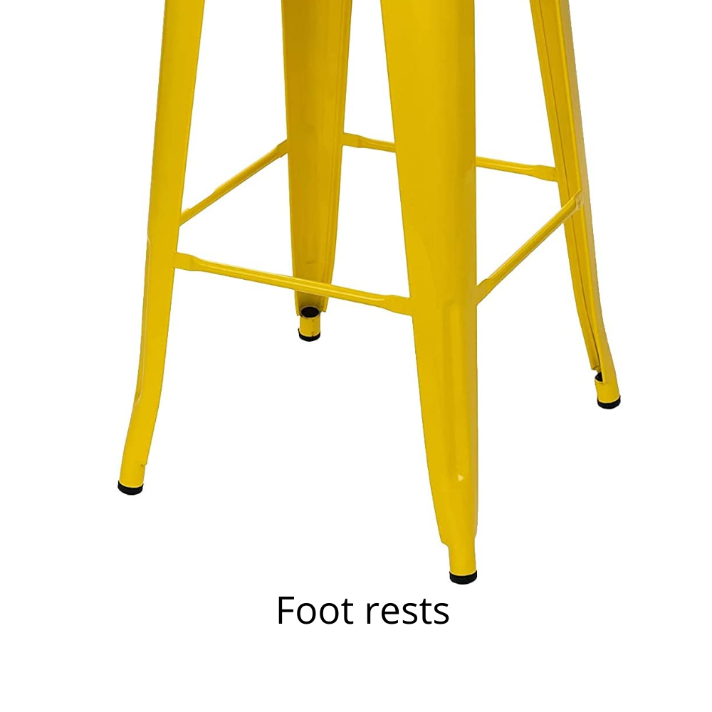 66cm Replica Tolix Metal Cafe Bar Stool Stackable Backless Stools Dining Chairs - Picture 202 of 209