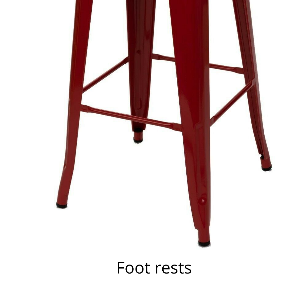 66cm Replica Tolix Metal Cafe Bar Stool Stackable Backless Stools Dining Chairs - Picture 137 of 209