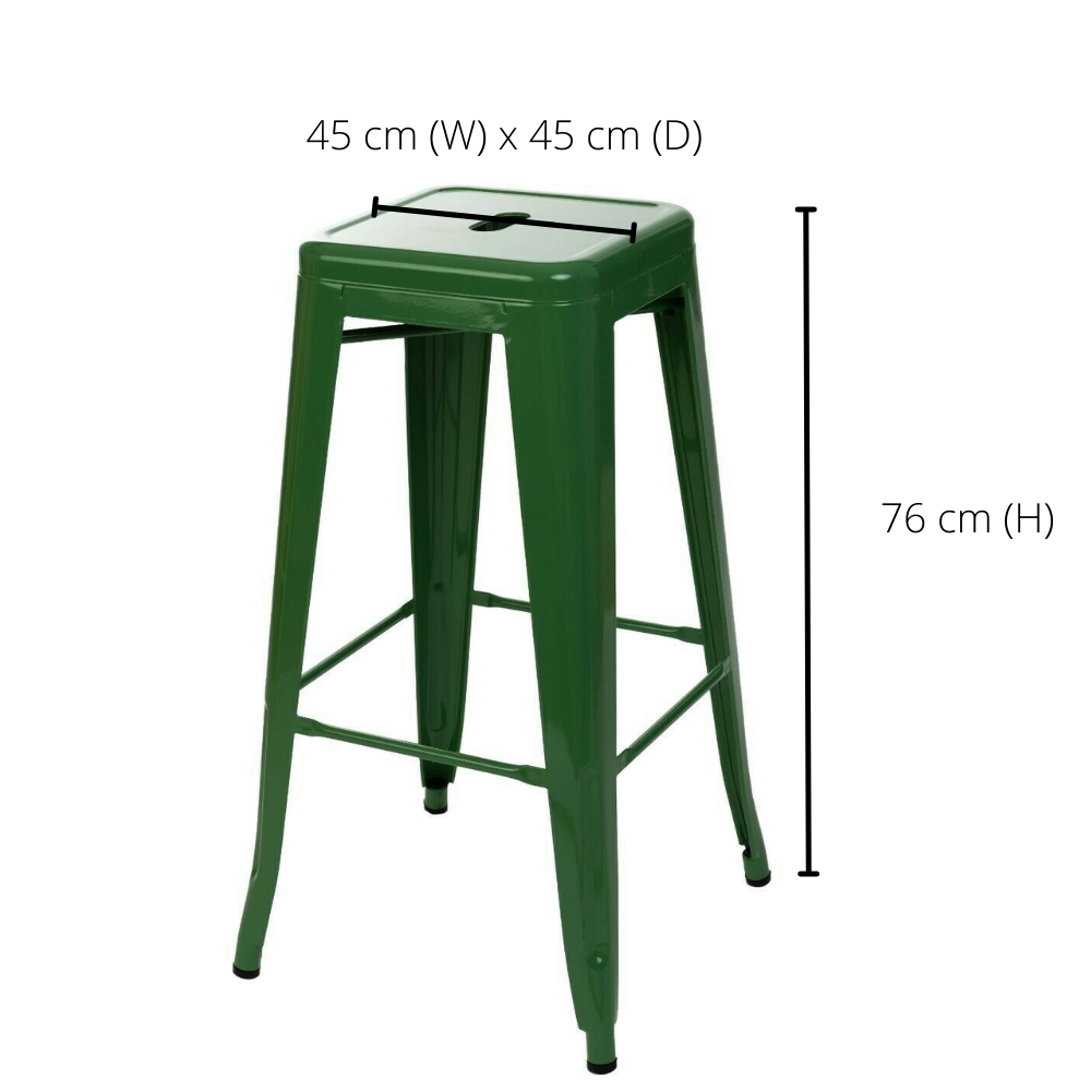 76cm Replica Tolix Metal Cafe Bar Stool Stackable Backless Stools Dining Chairs - Picture 85 of 190