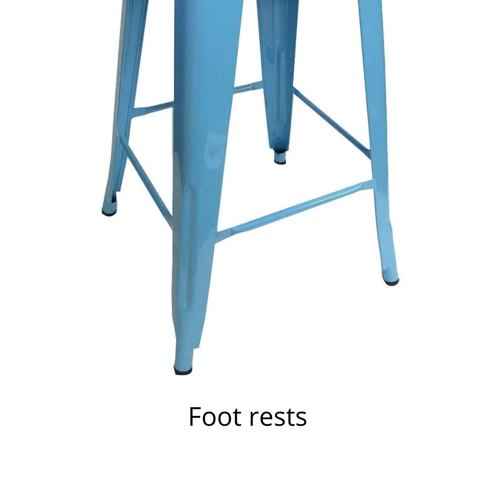66cm Replica Tolix Metal Cafe Bar Stool Stackable Backless Stools Dining Chairs - Picture 50 of 209