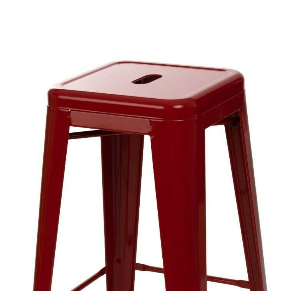 66cm Replica Tolix Metal Cafe Bar Stool Stackable Backless Stools Dining Chairs - Picture 138 of 209