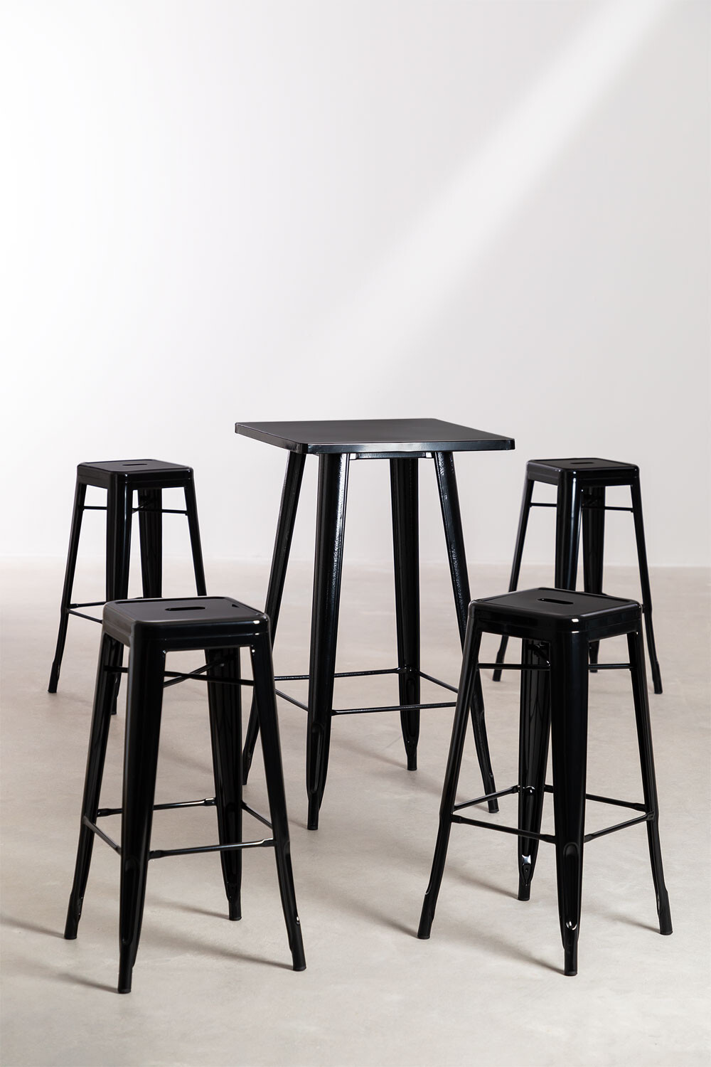 76cm Replica Tolix Metal Cafe Bar Stool Stackable Backless Stools Dining Chairs - Picture 106 of 190