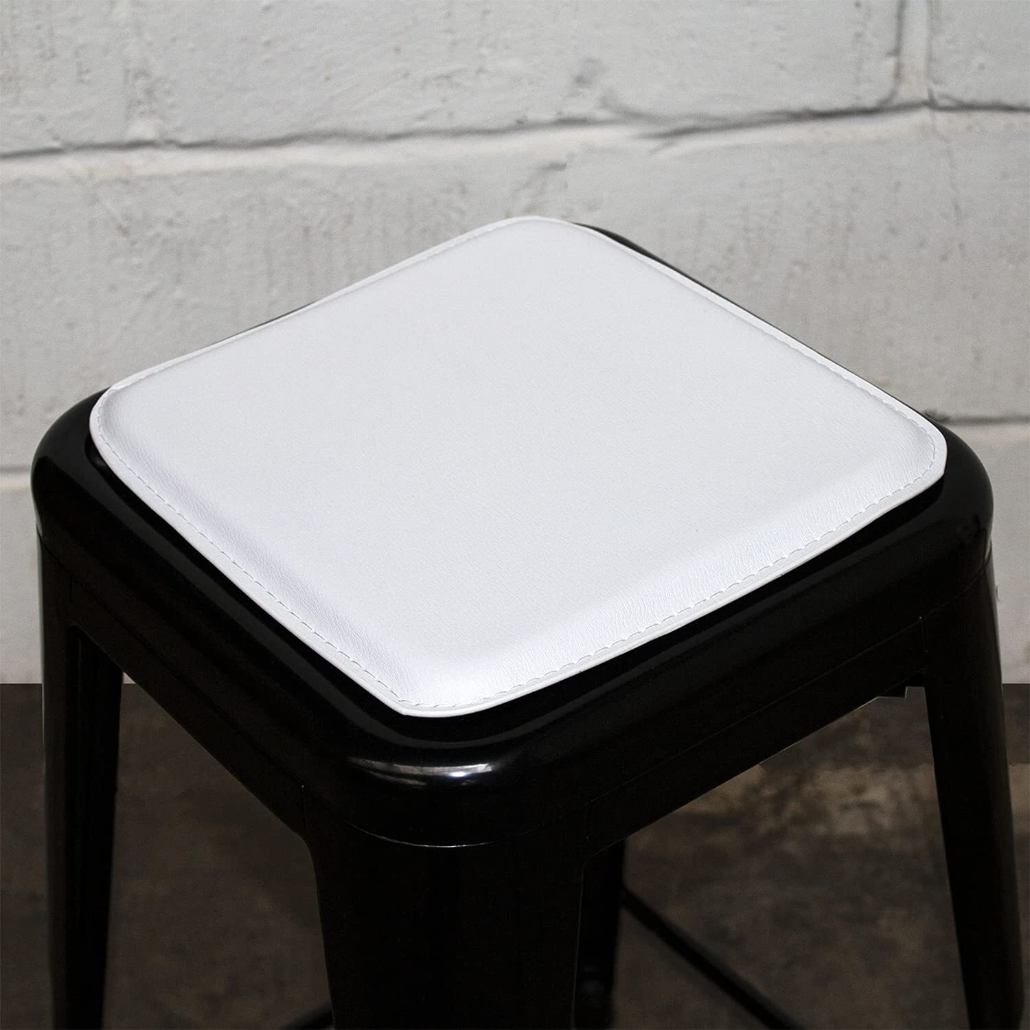 Tolix Stool Magnetic Cushion Pad Removable Faux Leather Pads Stool Cover - Picture 28 of 37