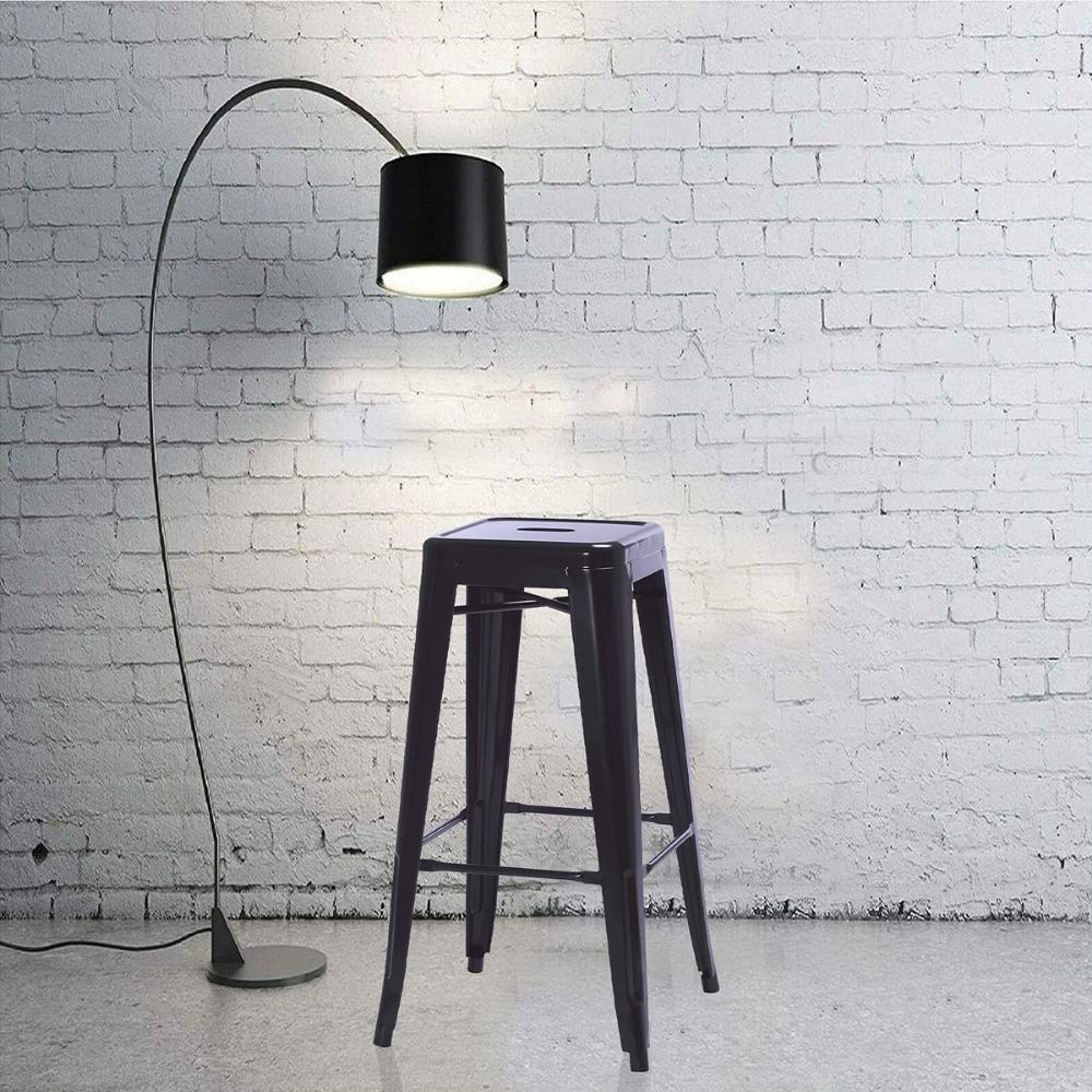 66cm Replica Tolix Metal Cafe Bar Stool Stackable Backless Stools Dining Chairs - Picture 19 of 209