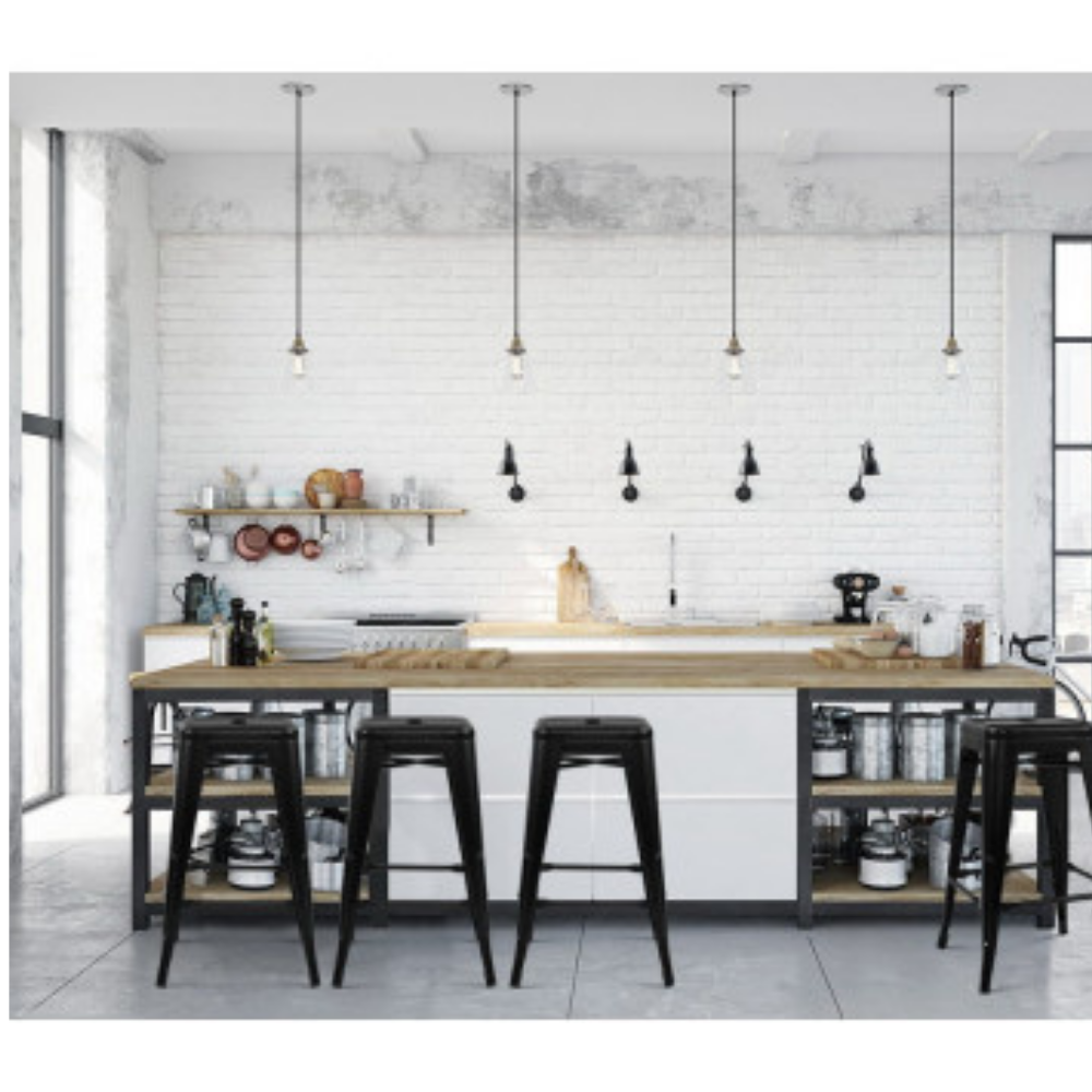66cm Replica Tolix Metal Cafe Bar Stool Stackable Backless Stools Dining Chairs - Picture 30 of 209