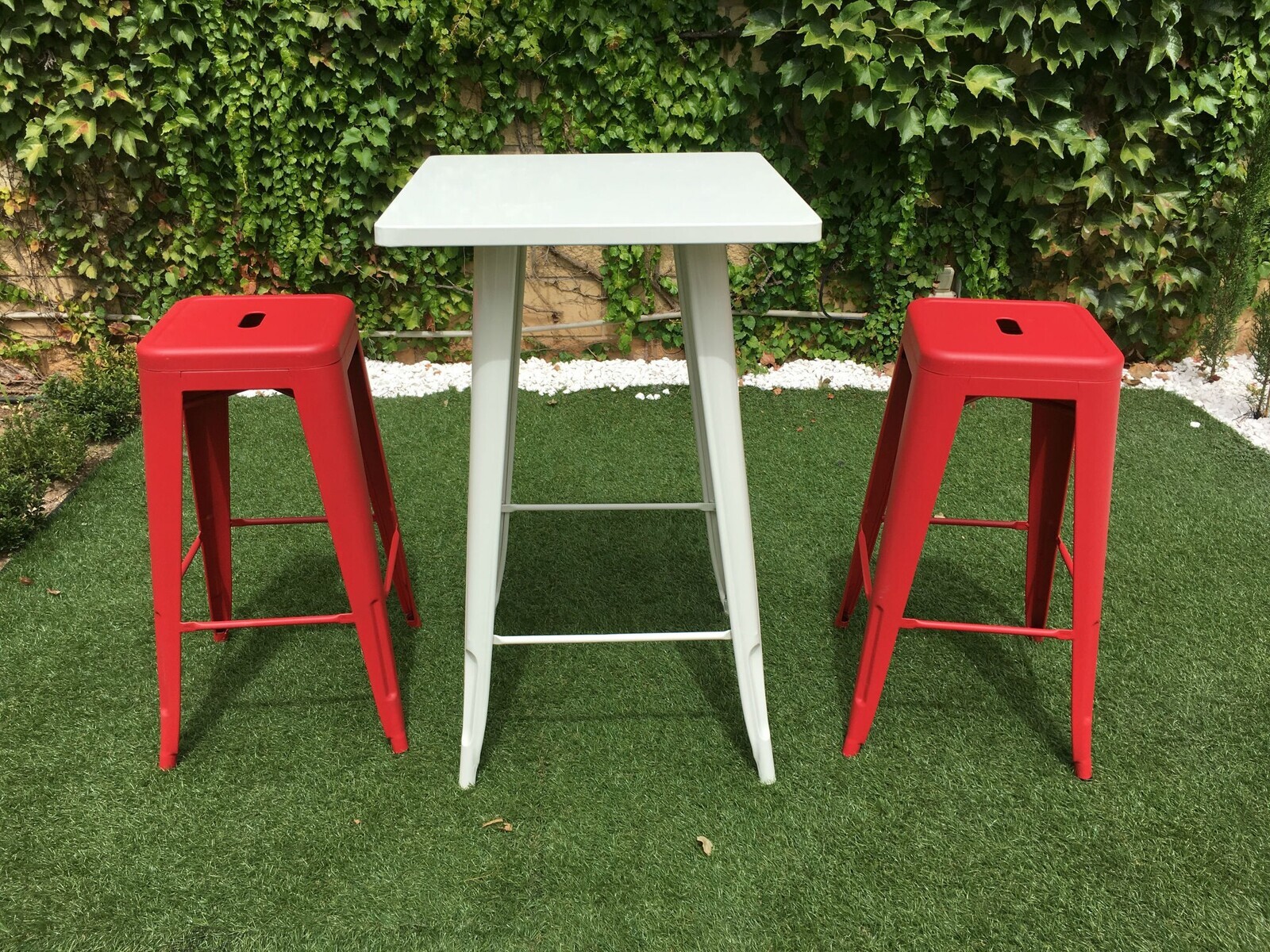 66cm Replica Tolix Metal Cafe Bar Stool Stackable Backless Stools Dining Chairs - Picture 140 of 209