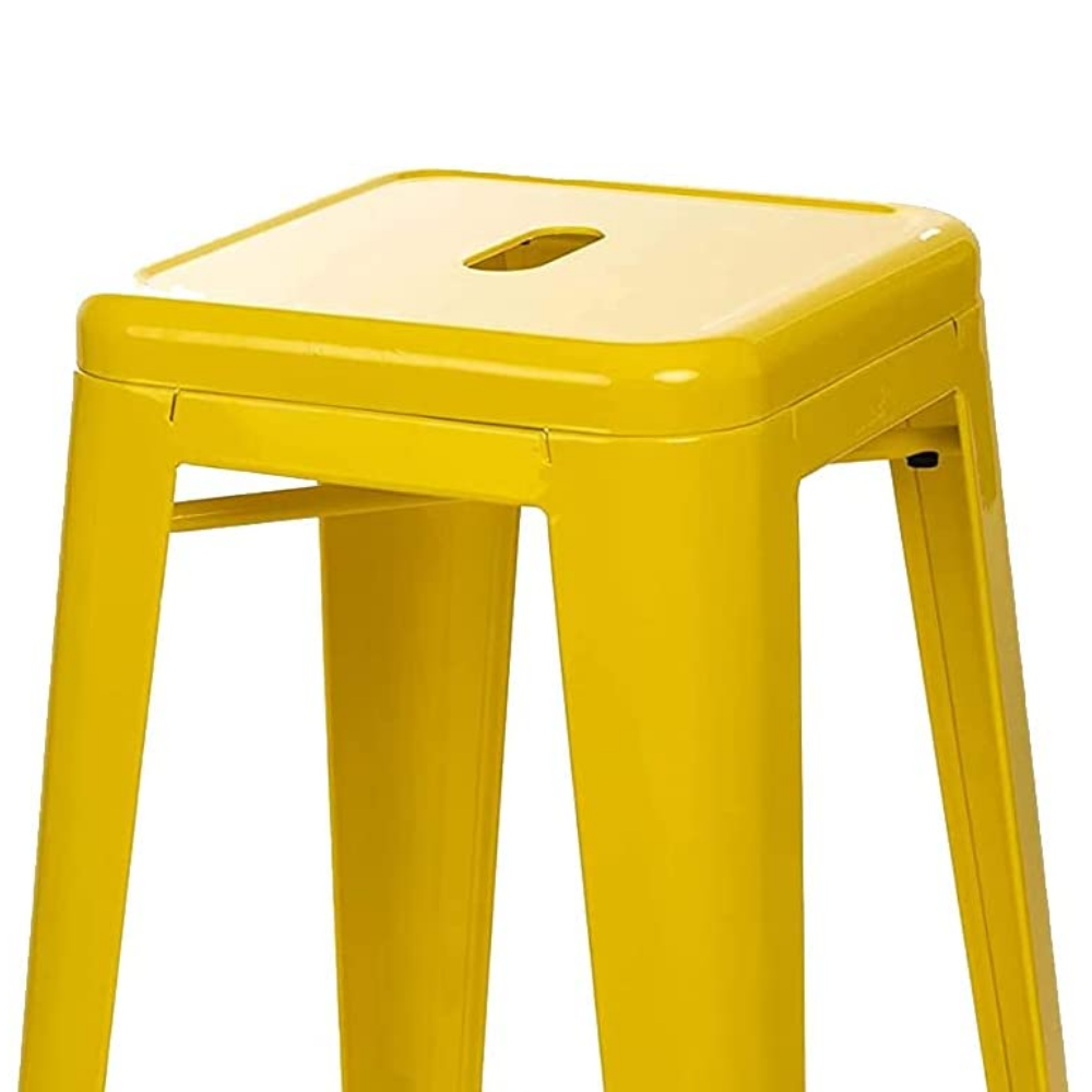 76cm Replica Tolix Metal Cafe Bar Stool Stackable Backless Stools Dining Chairs - Picture 188 of 190