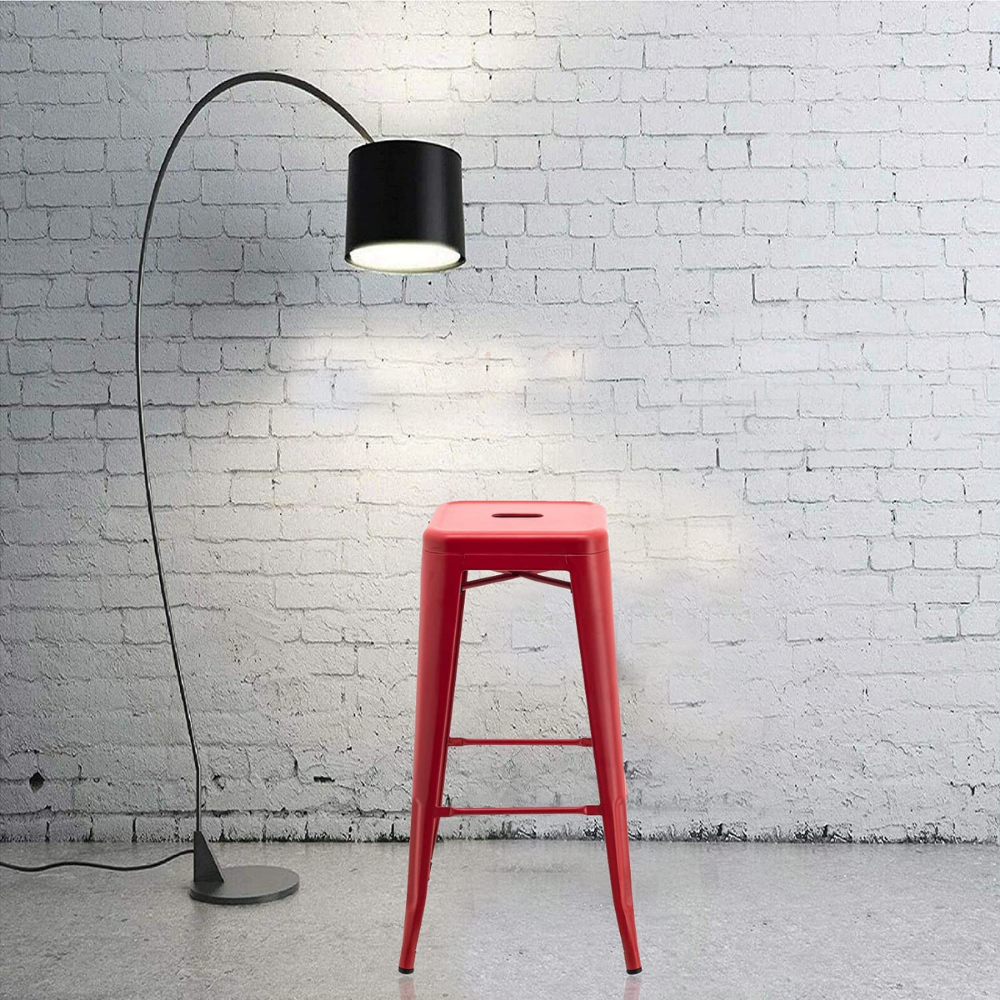 66cm Replica Tolix Metal Cafe Bar Stool Stackable Backless Stools Dining Chairs - Picture 130 of 209