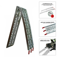 Directly2U 340KG Aluminium Single Folding Loading RAMP Motorcycle Bike Trailer ATV 2.3M