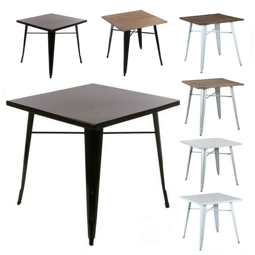  Cafe Pro Metal Steel Square Table (76Cm) for Food Court, Coffee Dining Table Convertible, Study Table, Bar Table, Computer Desk, Office Desk