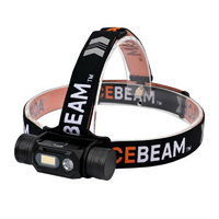Acebeam H60 Headlamp Full Spectrum LED 570 Lumens Light Waterproof Head Torch by Li-ion Battery Included,Ni-MH or AA Battery Great for Reading Running