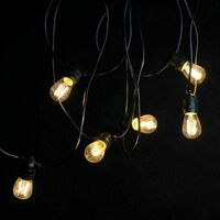 Festoon LED Globe String Lights Outdoor Garden Fairy Retro Warm Light Bulbs