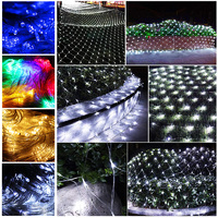 Led String Fairy Lights Net Mesh Xmas Curtain Party Wedding Garden Decor Outdoor 6M x 4M