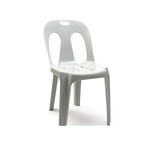 Cafe Pro Pippie Plastic Chair Grey Commercial use ideal for Party hire and Domestic Use-Home, Kitchen Chair, Dining Chair, Office Use Chair, Indoor/Ou