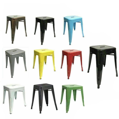 CafePro Replica Tolix Metal Bar stool 45cm Stool Kitchen Stool, Vanity Stool, Home, Furniture, Metal Stool, Coffee Table