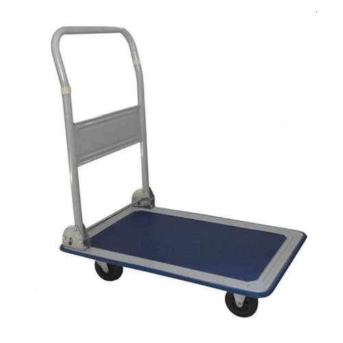 Directly2U Platform Dolly Trolley Cart Industrial Rolling Hand Truck Flat bed Cart 300kg Prefect for Transportation of Material Around Your Home