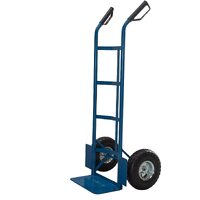 Directly2U 2 Wheels Hand Truck Dolly Steel Cart Light weight Maximum Load capacity 200kg- Blue, Transporting Delivery Box of Magazine Cartons